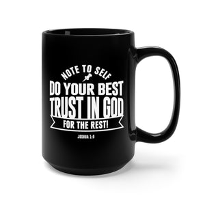 Note to Self - Black Mug 15oz