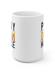 Load image into Gallery viewer, Pray Dream Hustle - White Ceramic Mug
