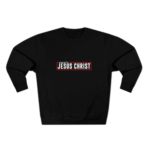 Powered by Jesus Christ - Men's Premium Crewneck Sweatshirt