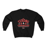 Load image into Gallery viewer, Men&#39;s Be strong and Courageous Heavy Blend™ Crewneck Sweatshirt
