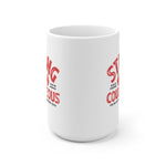 Load image into Gallery viewer, Be Strong and Courageous - White Ceramic Mug
