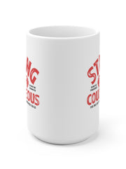 Load image into Gallery viewer, Be Strong and Courageous - White Ceramic Mug
