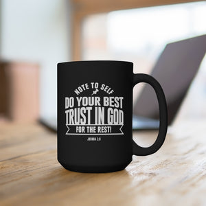 Note to Self - Black Mug 15oz