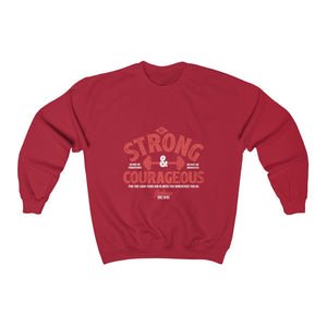 Men's Be strong and Courageous Heavy Blend™ Crewneck Sweatshirt