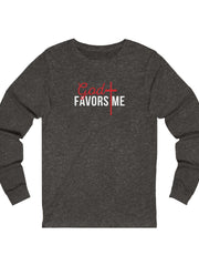 Load image into Gallery viewer, God Favors Me - Women&#39;s Jersey Long Sleeve Tee

