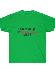 Load image into Gallery viewer, Fearfully and Wonderfully Made - Women&#39;s Ultra Cotton Tee
