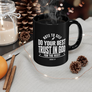 Note to Self - Black mug 11oz