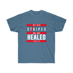 Load image into Gallery viewer, By His Stripes We Are Healed - Men&#39;s Ultra Cotton Tee
