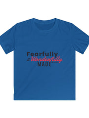 Load image into Gallery viewer, Fearfully and Wonderfully Made - Kids Softstyle Tee

