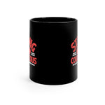 Load image into Gallery viewer, Be Strong &amp; Courageous - Black mug 11oz
