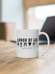 Load image into Gallery viewer, Armor of God - White Ceramic Mug
