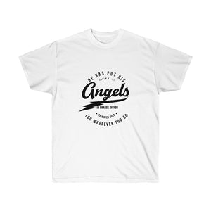 He has put His Angels In charge of you - Women's Ultra Cotton Tee