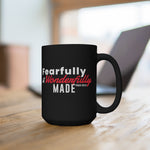 Load image into Gallery viewer, Fearfully and Wonderfully Made - Black Mug 15oz
