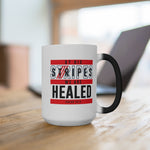 Load image into Gallery viewer, By His Stripes We are Healed - Color Changing Mug
