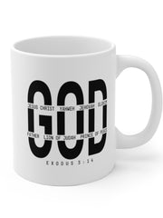 Load image into Gallery viewer, God - White Ceramic Mug
