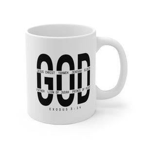 God - White Ceramic Mug