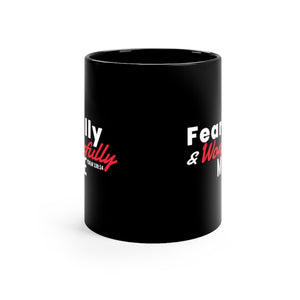 Fearfully and Wonderfully Made - Black mug 11oz