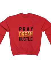 Load image into Gallery viewer, Pray Dream Hustle - Men&#39;s Heavy Blend™ Crewneck Sweatshirt
