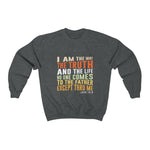 Load image into Gallery viewer, Men&#39;s I am the Way the Truth the Life Heavy Blend™ Crewneck Sweatshirt
