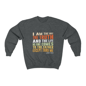 Men's I am the Way the Truth the Life Heavy Blend™ Crewneck Sweatshirt