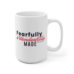 Load image into Gallery viewer, Fearfully and Wonderfully Made - White Ceramic Mug
