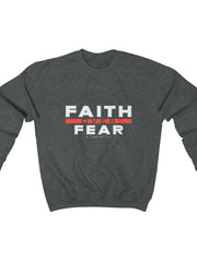 Load image into Gallery viewer, Men&#39;s Faith over Fear Heavy Blend™ Crewneck Sweatshirt
