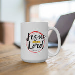 Load image into Gallery viewer, Jesus is Lord - White Ceramic Mug
