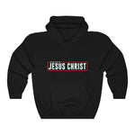 Load image into Gallery viewer, Powered by Jesus Christ - Men&#39;s Heavy Blend™ Hooded Sweatshirt
