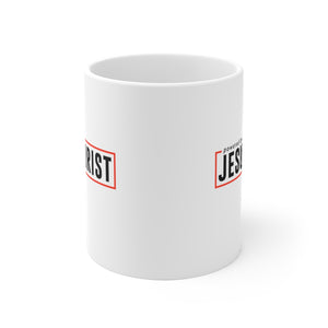 Powered by Jesus Christ - White Ceramic Mug