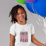 Load image into Gallery viewer, Faith over Fear - Kids Softstyle Tee
