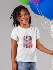 Load image into Gallery viewer, Faith over Fear - Kids Softstyle Tee
