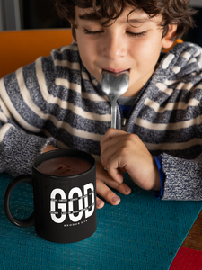 God - Black mug 11oz