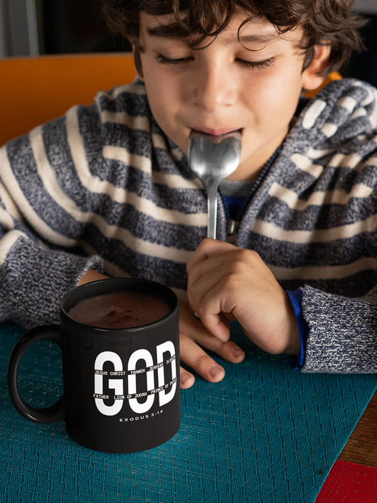 God - Black mug 11oz