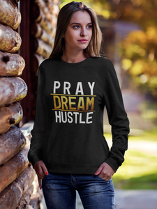 Pray Dream Hustle - Women's Heavy Blend™ Crewneck Sweatshirt