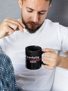 Fearfully and Wonderfully Made - Black mug 11oz