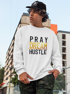 Pray Dream Hustle - Men's Heavy Blend™ Crewneck Sweatshirt