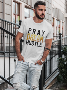 Pray Dream Hustle - Men's Ultra Cotton Tee